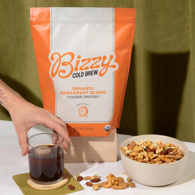 Bizzy Organic Cold Brew supports flexible strength—brew your way with more or less water.