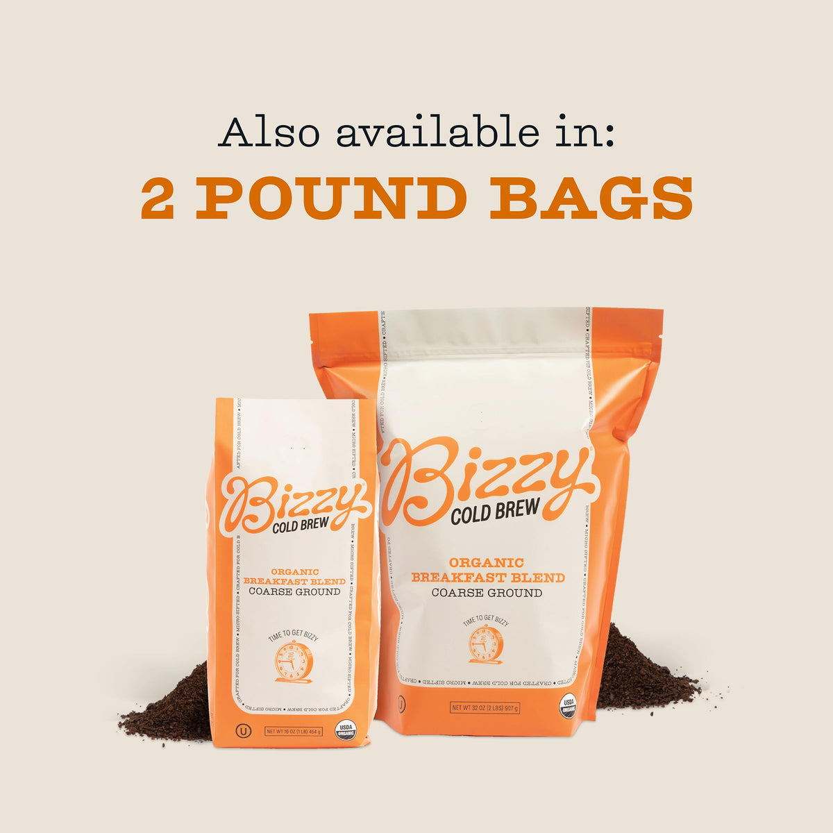 Bizzy Organic flavor notes hint at a balanced morning experience.