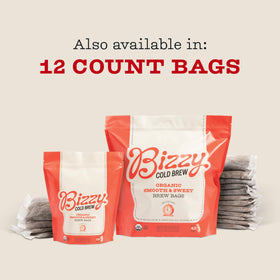 Bizzy organic and kosher certified label on packaging