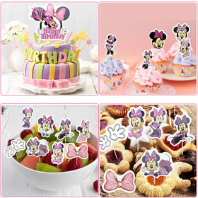 BJPERFMS Minnie and mouse topper accent for desserts