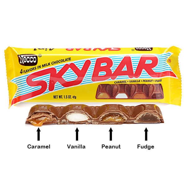 Black Duck Skybar multi-flavor bar showcases four distinct centers for varied snacking.
