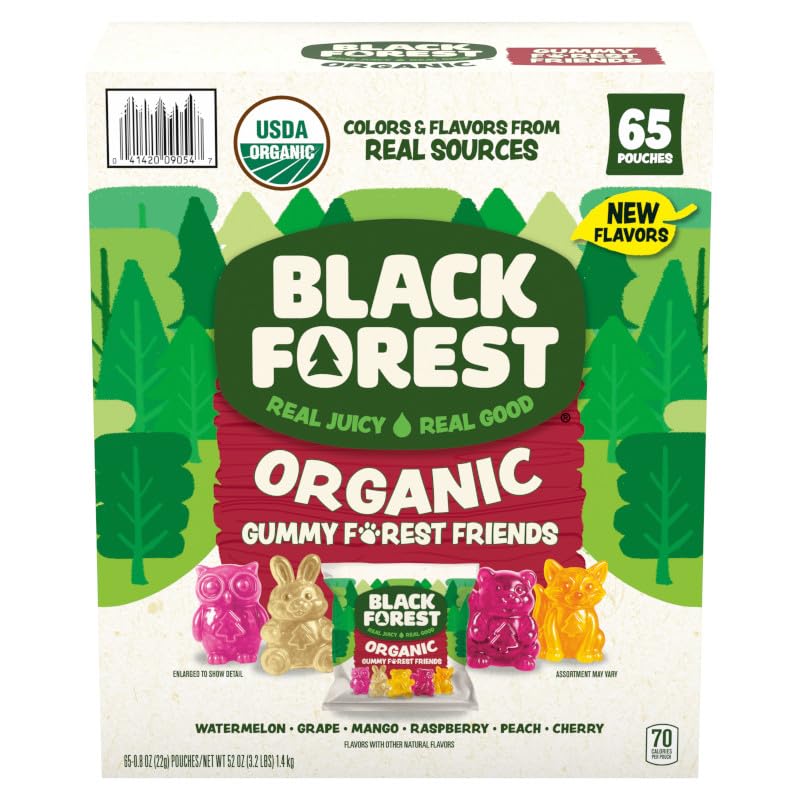 Black Forest Forest Friends Owl gummy, organic snack with fruity flavor for busy days