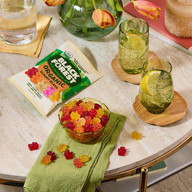 Black Forest Organic Gummy Bears are ideal for lunchboxes and road trips.
