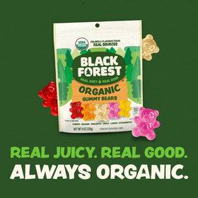 Black Forest Organic Gummy Bears pantry-friendly and travel-ready