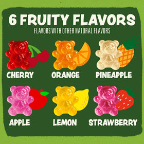 Black Forest Organic Gummy Bears show a soft texture kids love.
