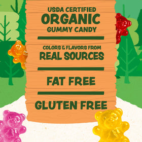 Black Forest Organic Gummy Bears offer gluten-free and fat-free snacking.