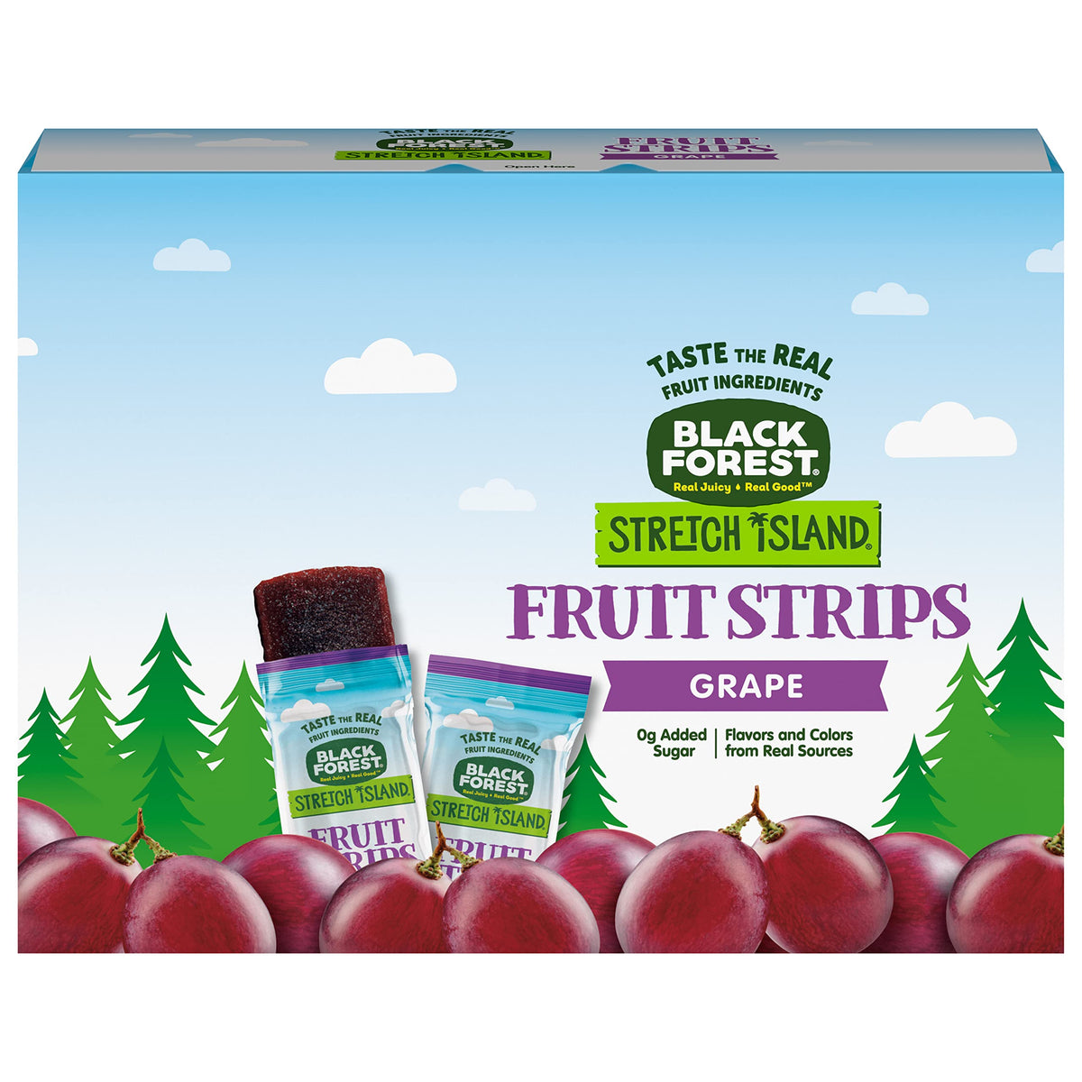 Black Forest Stretch Island grape strips pack of 30 for on-the-go snacking