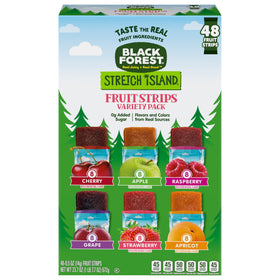 Close-up of Black Forest Stretch Island strips in a portable pack