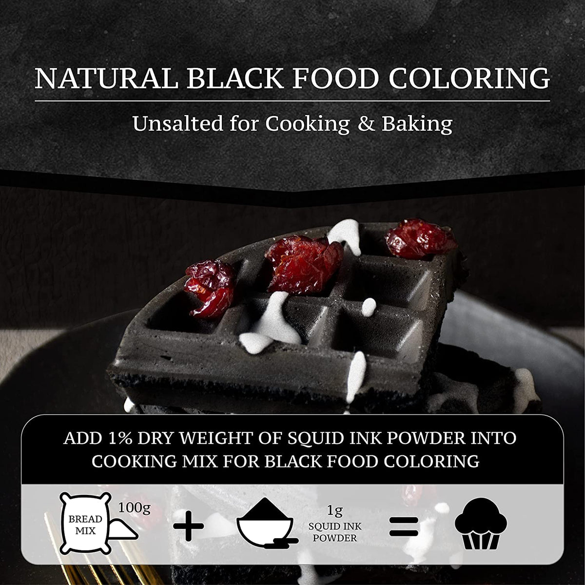 Black Hut squid ink bread dough tinted with dramatic color.