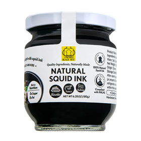 Black Hut squid ink powder pack adds dramatic color to pasta and risotto