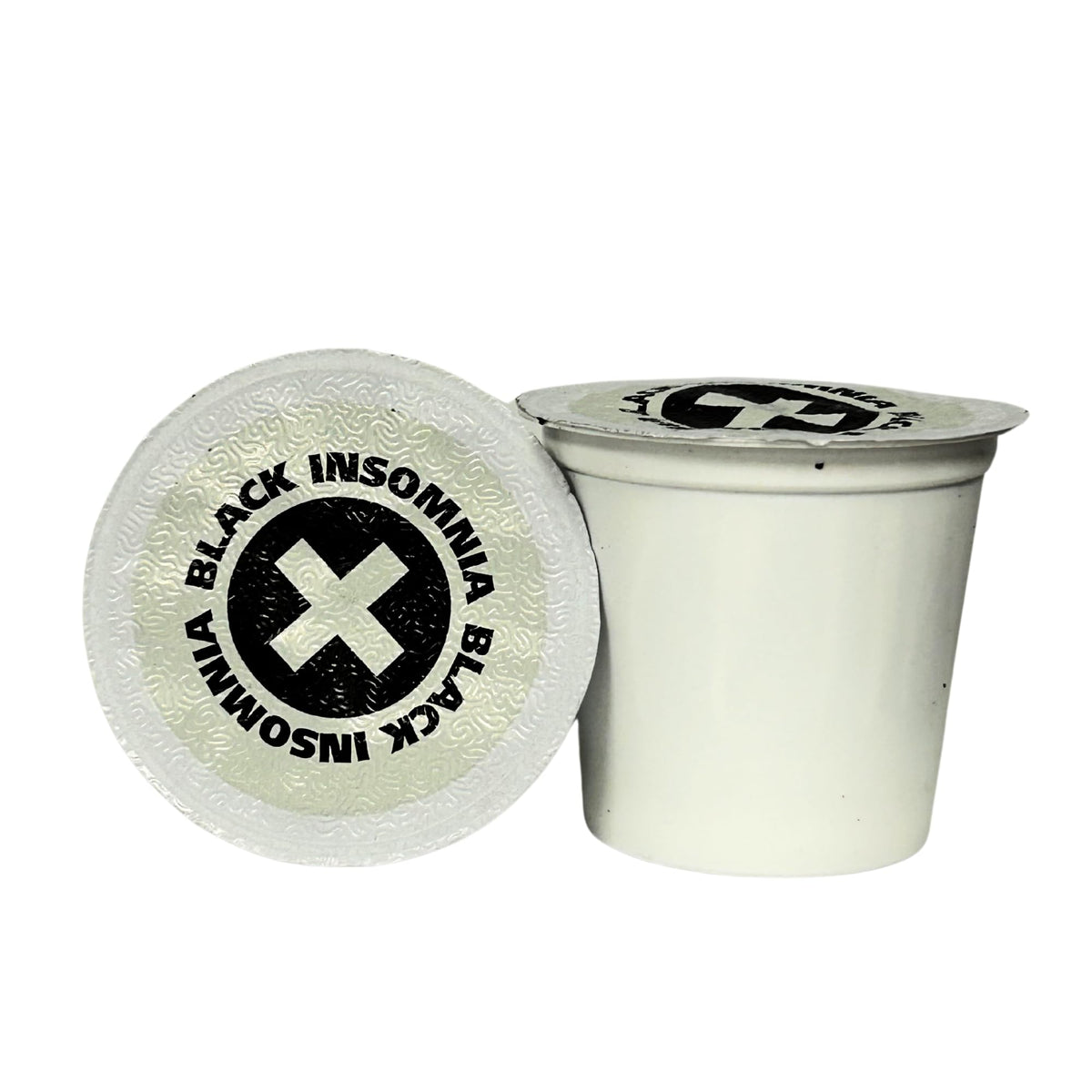 Keurig-compatible Black Insomnia cups for quick, intense brews.