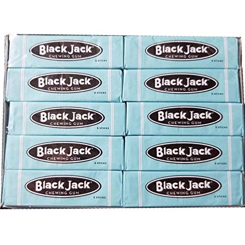 Black Jack gum 10/5 pack sticks image showing classic clove flavor and bulk convenience.