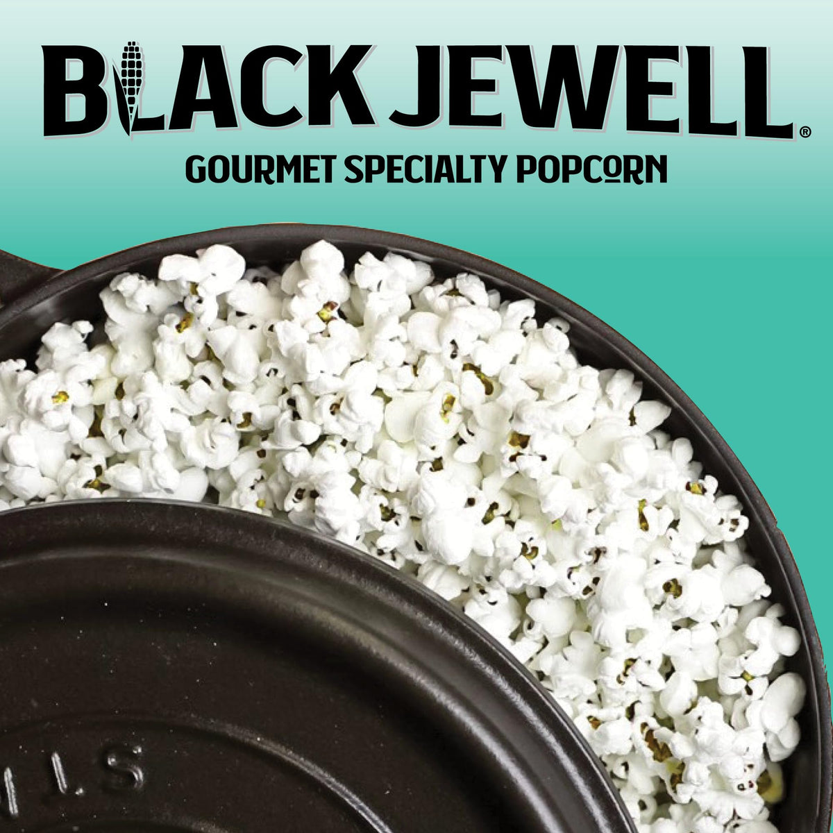 Black Jewell Organic Select White popcorn serving bowl invites shareable, wholesome enjoyment.