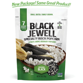 Black Jewell packaging with the 28.35oz bag, convenient shareable snack