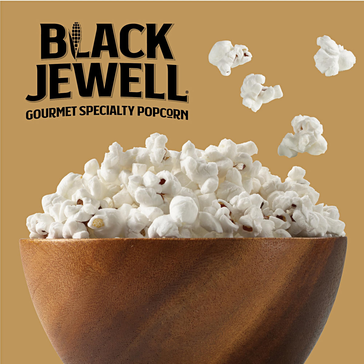 Black Jewell Popcorn with crisp and bright pops delivers a satisfying crunch.
