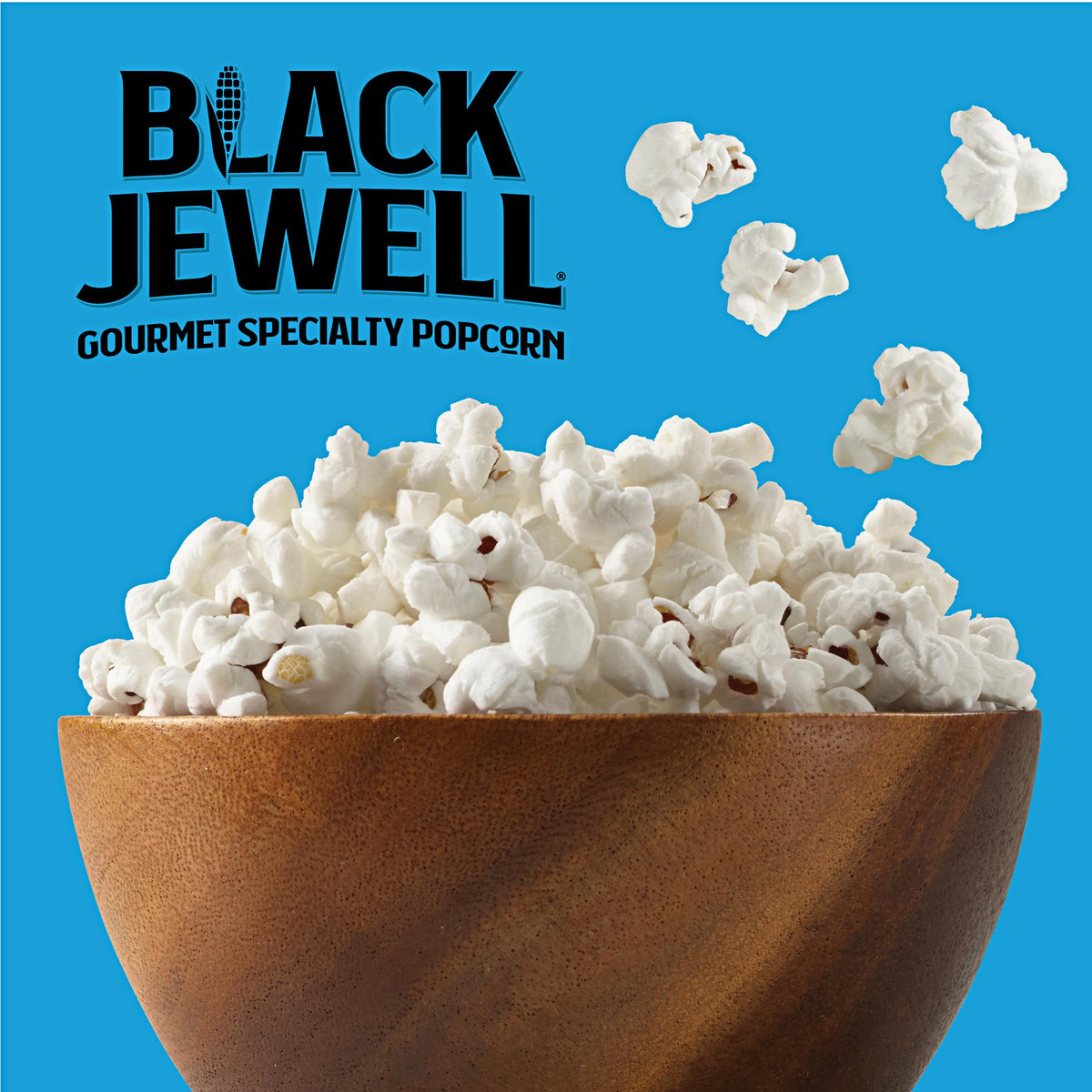 Black Jewell microwave popcorn popping in a microwave for fast prep