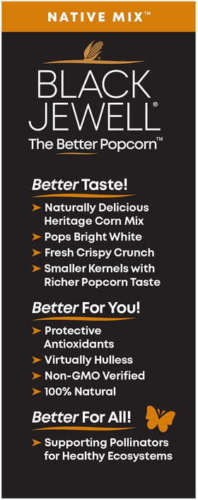 Black Jewell Variety Pack front view highlights all three kernel varieties.