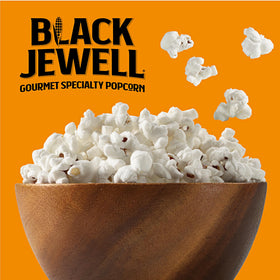 Black Jewell White Popcorn in a bowl ready to share.