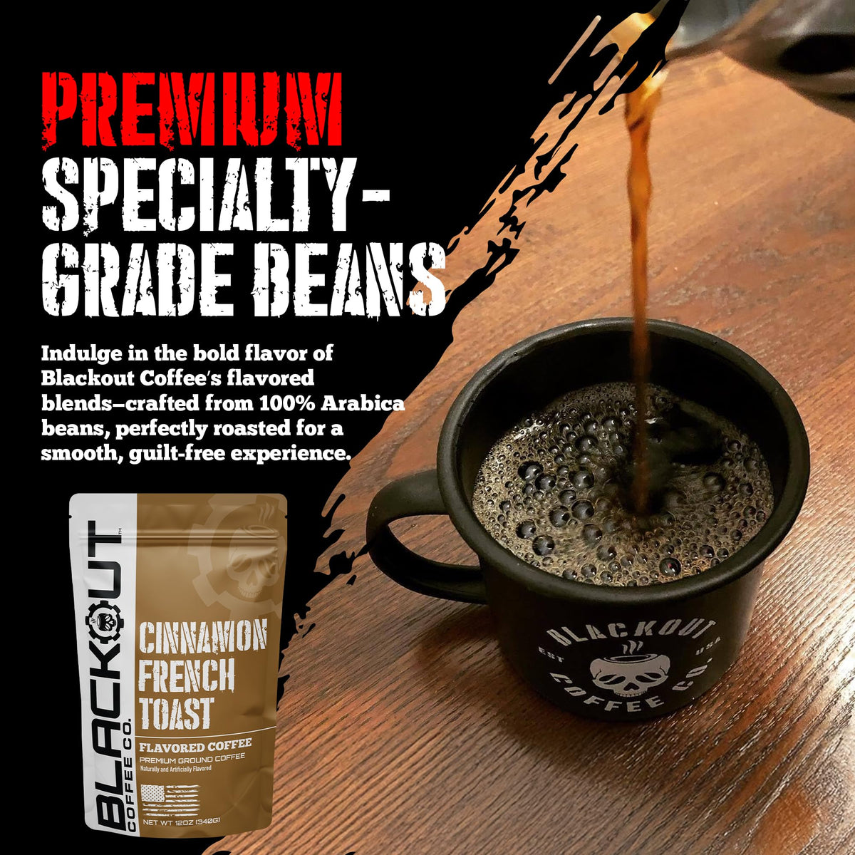 Blackout Coffee Cinnamon French Toast drip brew ready quickly with a smooth finish