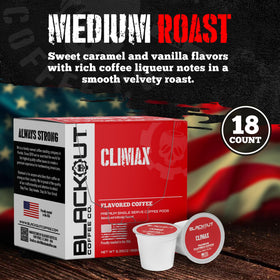 Blackout Coffee Climax smooth flavor profile shines in every mug