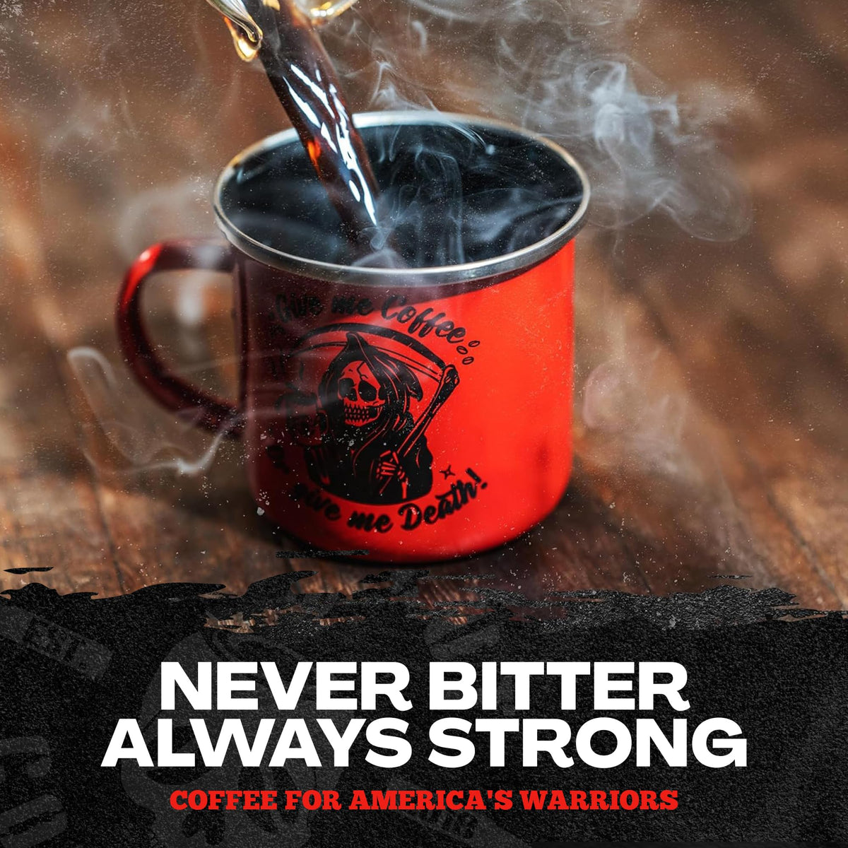 Blackout Coffee pour-over brew captures bright acidity without bitterness for a smooth cup.