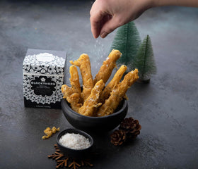 Sustainable packaging from Blackthorn salt highlights eco-friendly design.