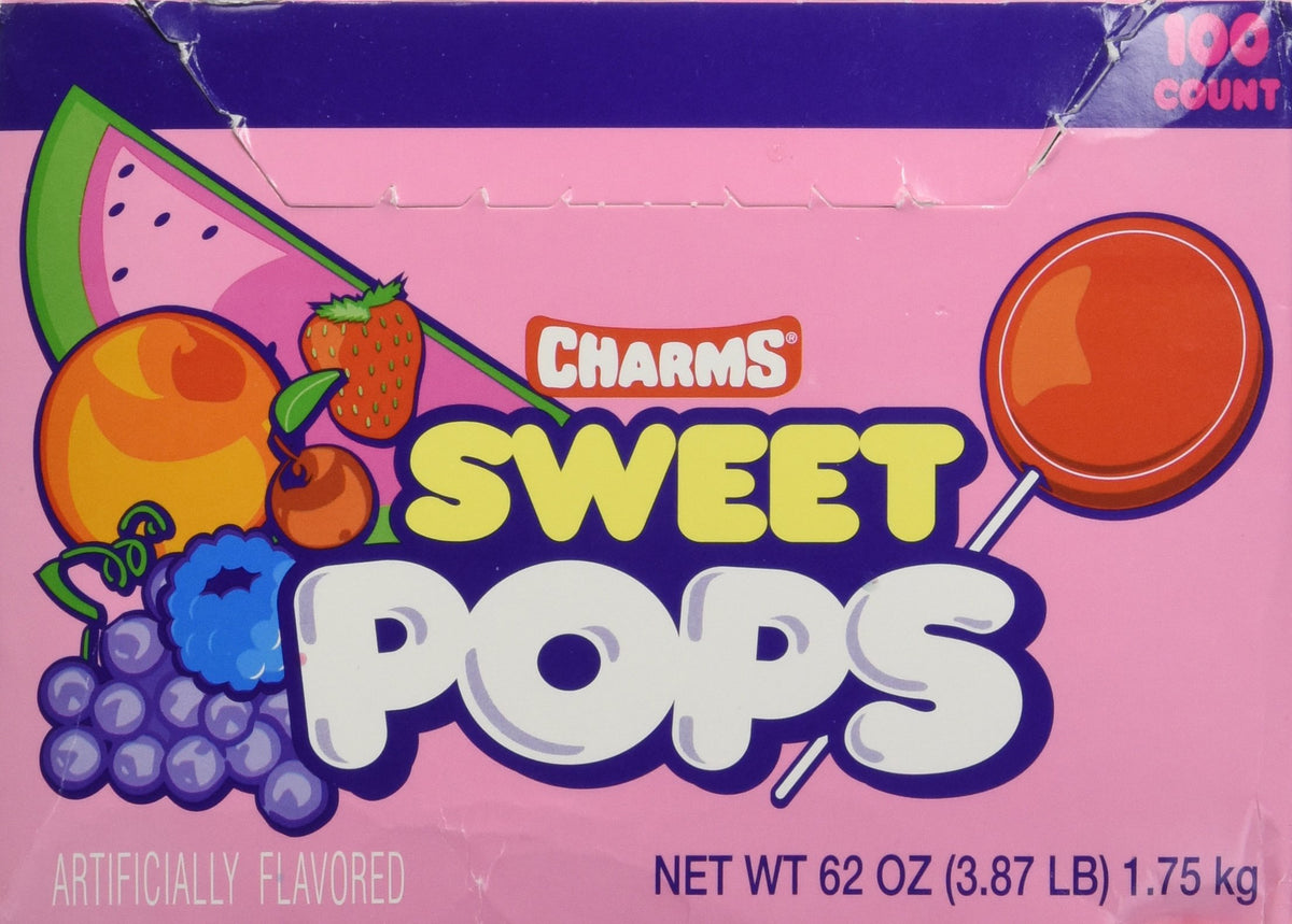Blair Candy Charms Sweet Pops displayed at a party table for celebrations.