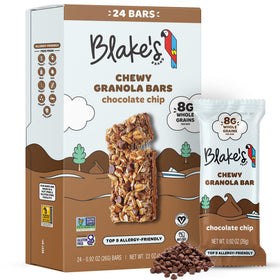 Blake’s Seed Based chocolate chip bars, lunchbox ready and kid-friendly.
