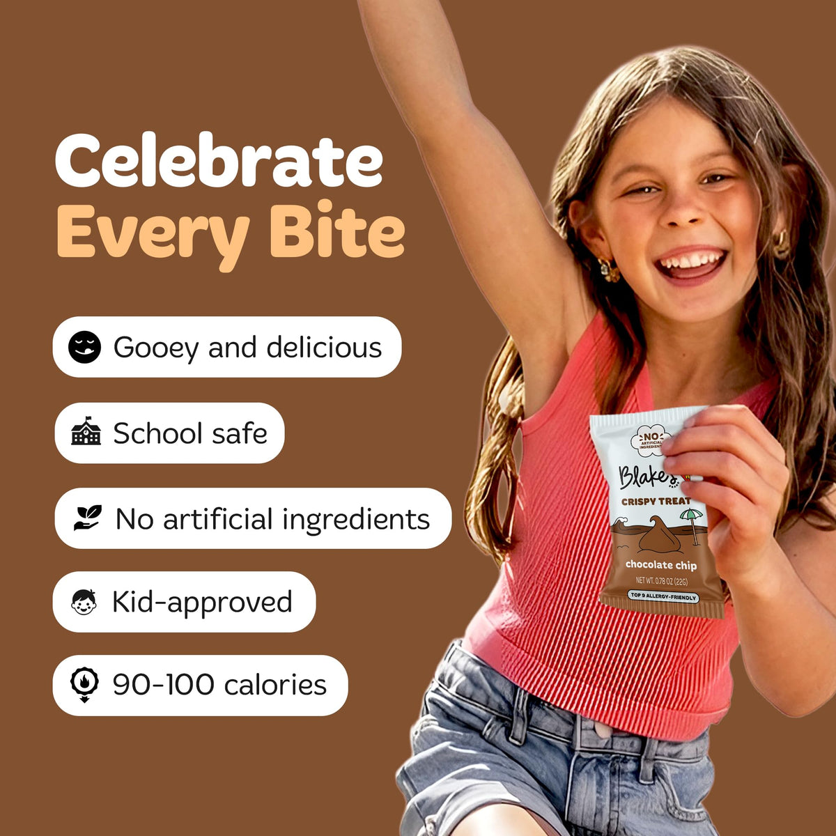 Blake's Seed Based Crispy Treats 36-count box on shelf for convenient lunchbox solution.
