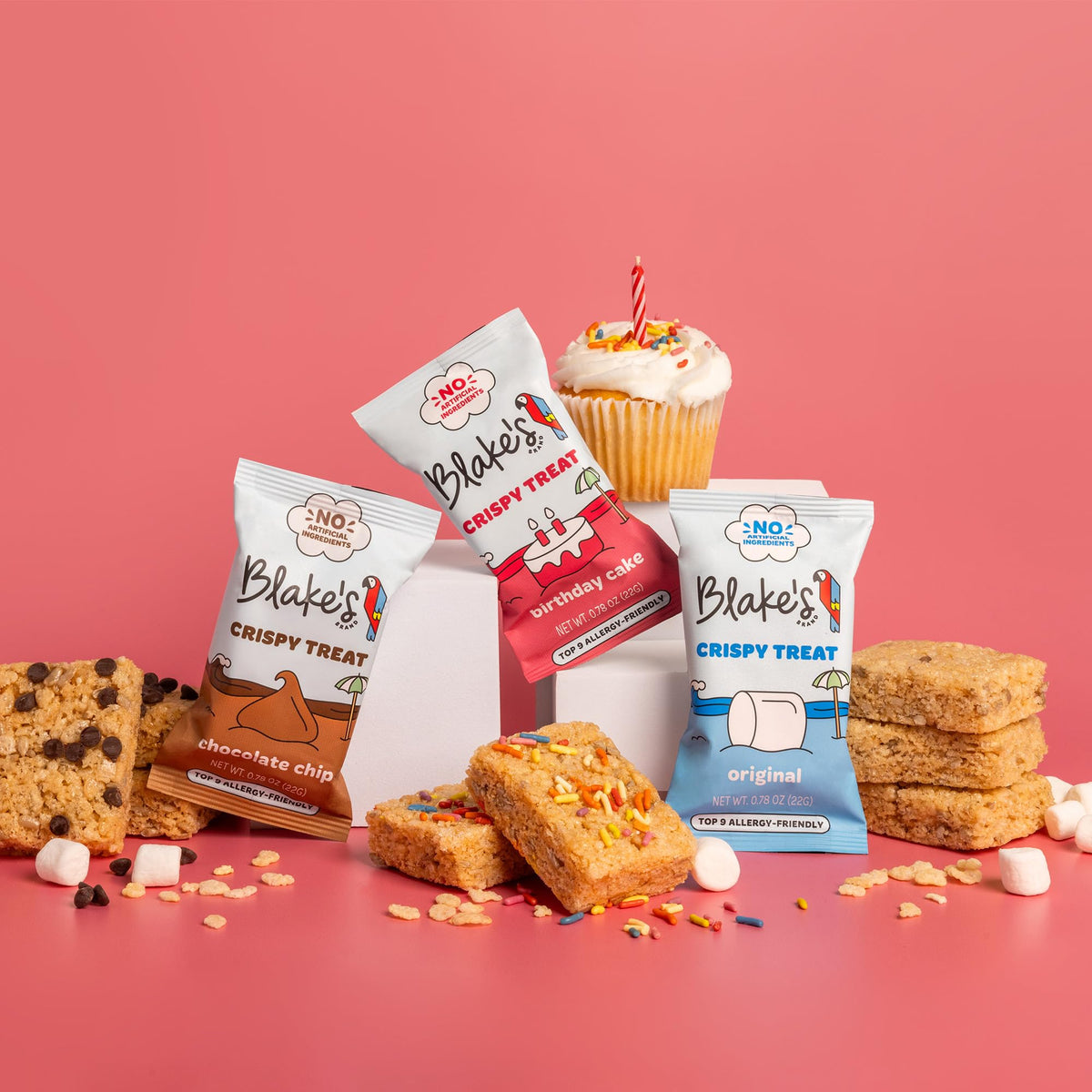 Individually wrapped bars for easy sharing and controlled portions
