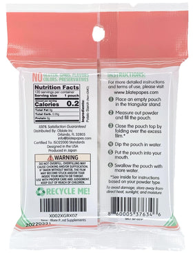 Blate Papes dipping film in water demonstrates easy use and quick dissolution