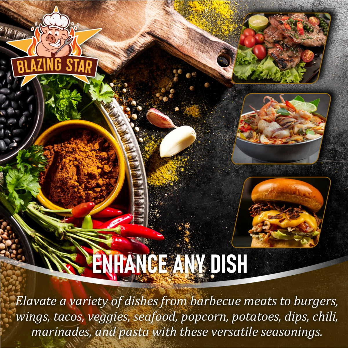 Blazing Star BBQ Reaper Rub pour ready for easy seasoning