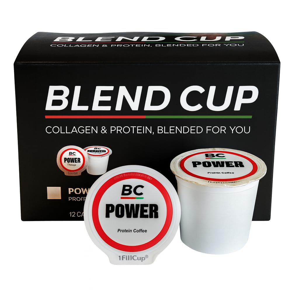 Blend Cup protein coffee K-Cup espresso shot for a quick energy boost.
