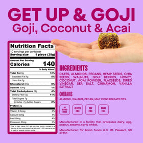 Nutrition panel on box showcases 140 calories and 3g protein