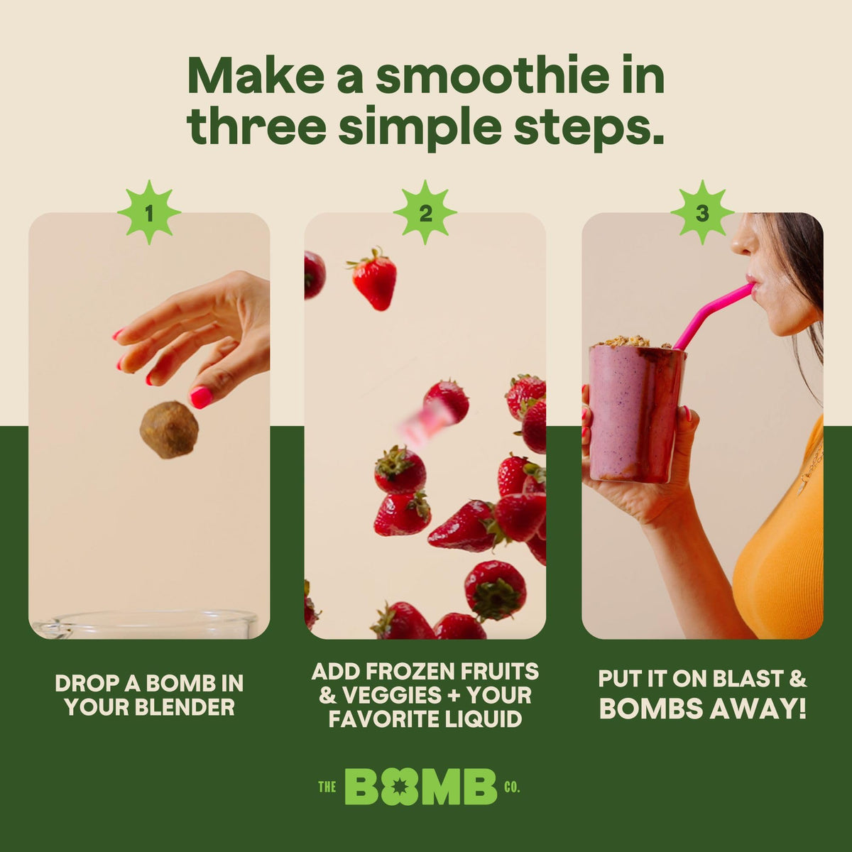 Glow Getter dates and nuts illustrate wholesome snack-boost options from Blender Bombs.
