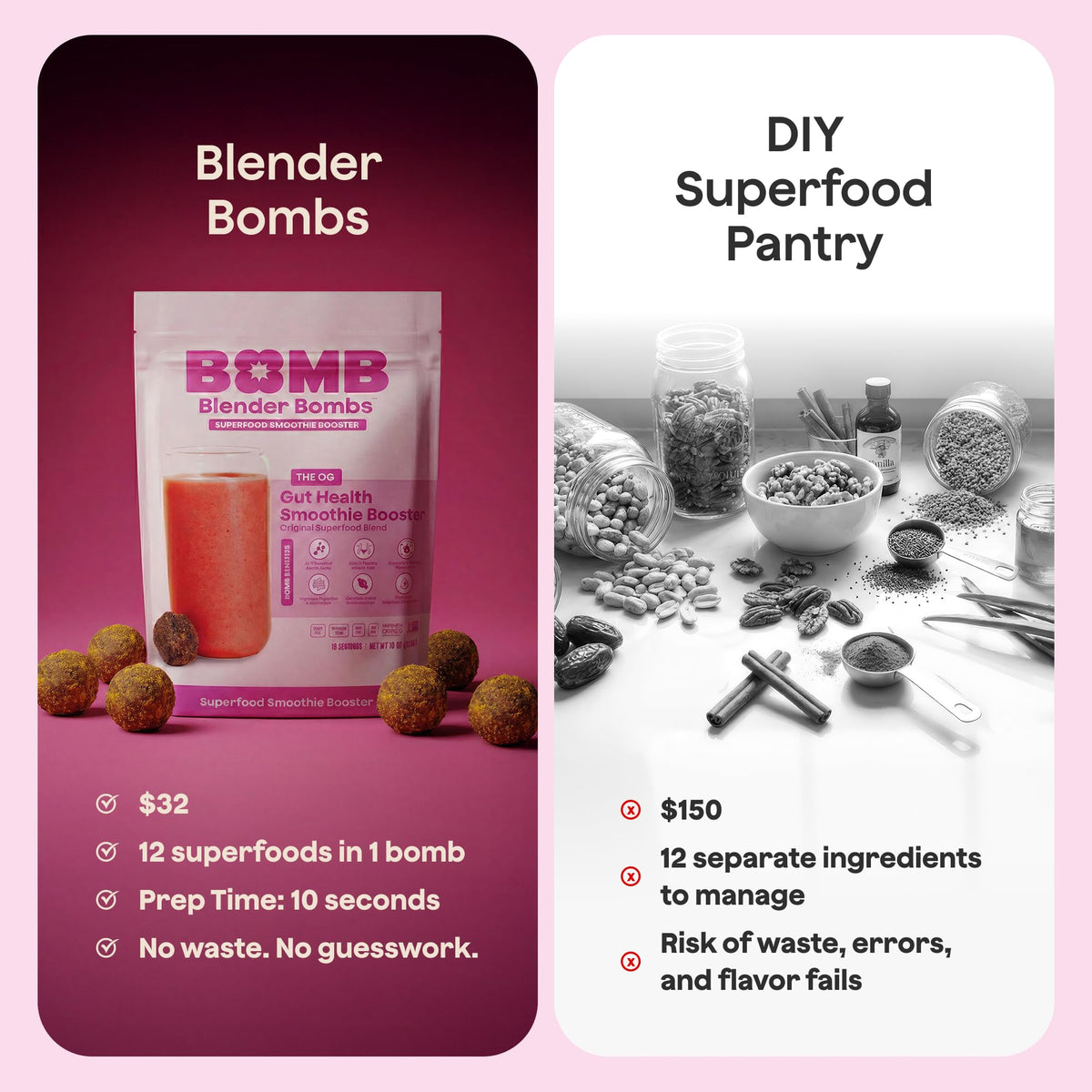 Blender Bombs OG with honey and vanilla detail for flavor