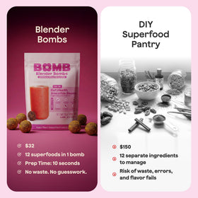 Blender Bombs OG with honey and vanilla detail for flavor