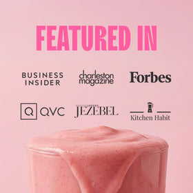 Blender Bombs OG in a glass smoothie highlighting plant-based nutrition