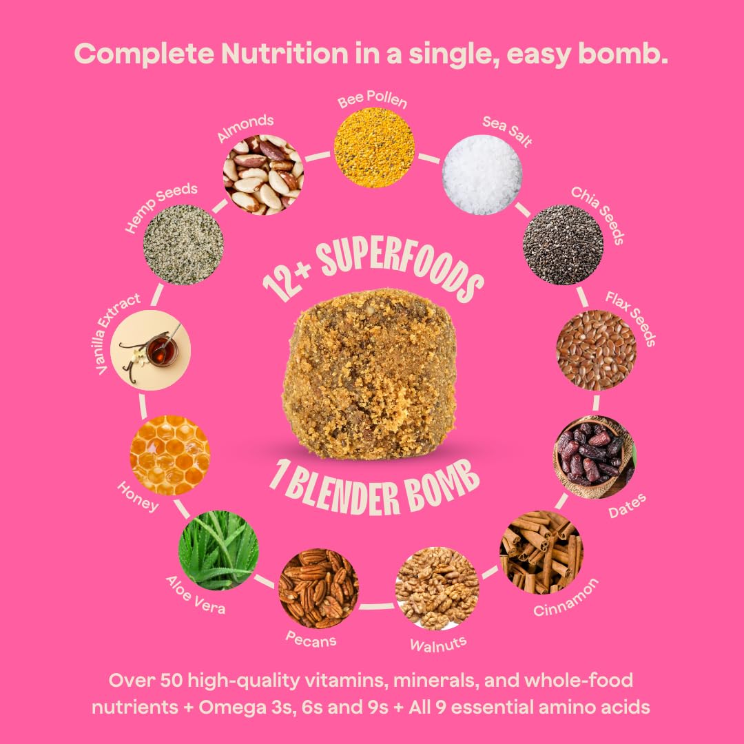 The Bomb Co. OG bomb plant-based ingredients highlighted for smoothies