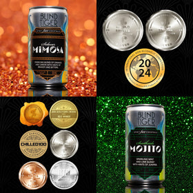 Blind Tiger mixology-ready cans inviting creative at-home crafting.