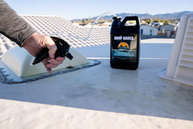 Bling Sauce Roof Sauce removes dirt, grime, bird droppings, and tree sap.