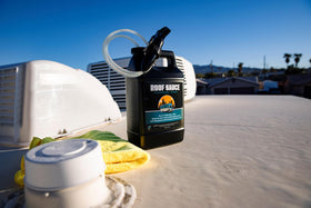 Bling Sauce Roof Sauce on a clean roof ready for sealing and protection.