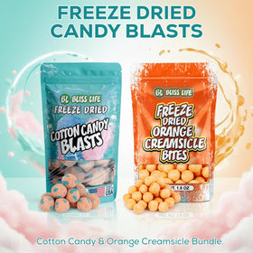 Bliss Life Candy Blasts orange creamsicle pack reveals vibrant color and citrus-sweet finish