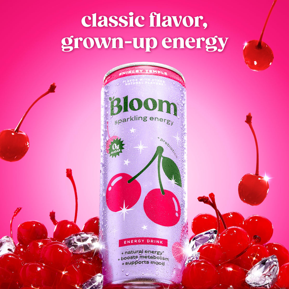 Bloom Nutrition 180 mg natural caffeine can for clean energy.
