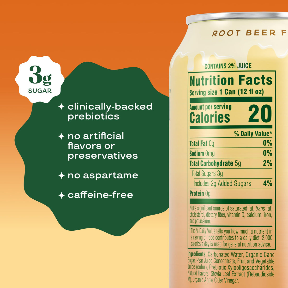 Bloom Nutrition Root Beer Float flavor served in a tall glass with creamy foam.