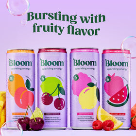 Bloom Nutrition Sparkling Energy Strawberry Watermelon can with vibrant flavor