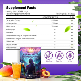 BloomBoost Ashwagandha Lions Mane blend scoop supports calm focus while studying.