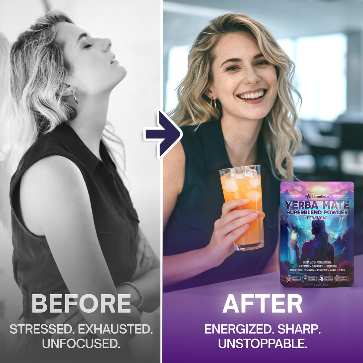 BloomBoost Energy Focus boost visual for quick mental clarity.