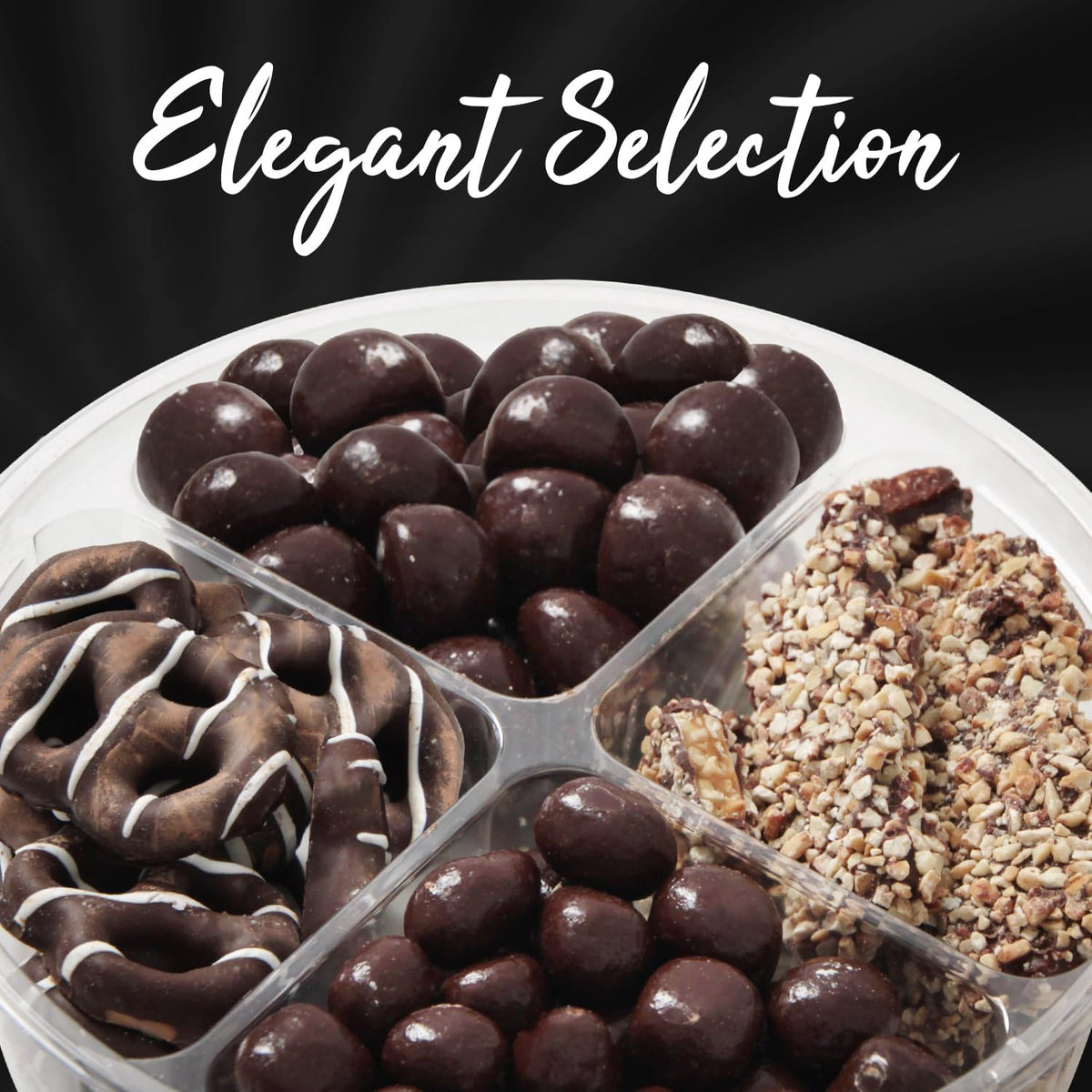 Bloom's celebration scene with Bloom's chocolate gift box on a festive table