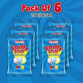 Bloom's Fluffy Stuff 2.5oz pack back panel highlights ingredients and serving ideas.